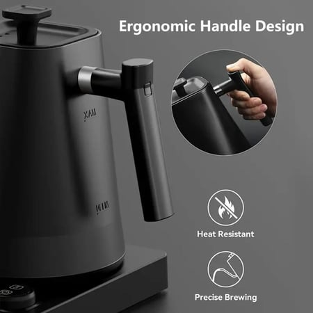 غلاية قهوة كهربائية 1 لتر بتحكم حرارة ومؤقت V60 تسخين دقيق