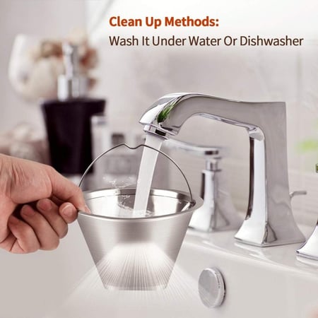 فلتر قهوة ستانلس ستيل قابل لإعادة الاستخدام 8 إلى 12 كوب