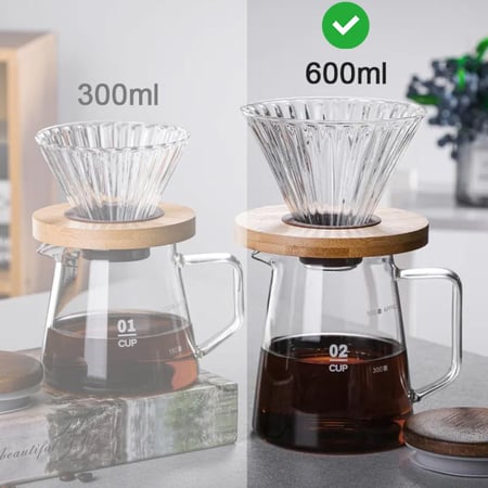 طقم قهوة V60 للتقطير 10 قطع مجموعة تحضير متكاملة