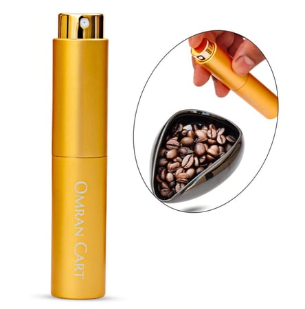بخاخ ترطيب حبوب القهوة لون ذهبي للإسبريسو