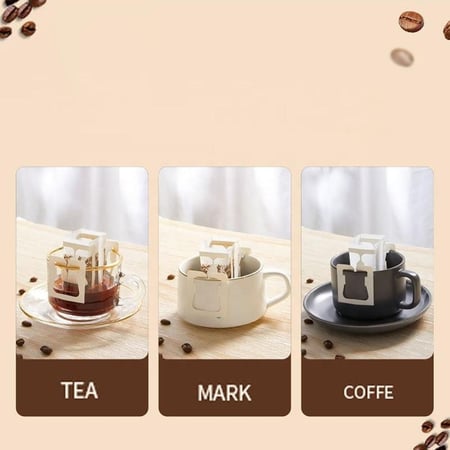 مجموعة القهوة المحمولة من عمران كارت درب غلاية قهوة 600 مل + كوب سيراميك 300 مل + 50 قطعة من فلاتر الأكواب المعلقة - طقم ميني بار قهوة (3 قطع)