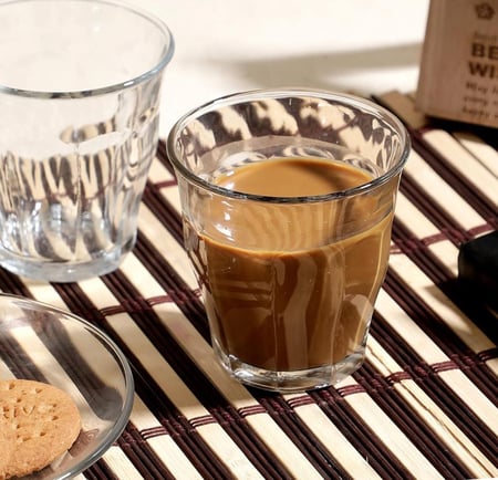 موكا بوت إسبريسو 300 مل مع كوب زجاجي 160 مل طراز إيطالي هدية قهوة