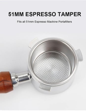 مقبض 51mm لديلونجي EC680/EC685 وSMEG ECF01 - ستانلس ستيل