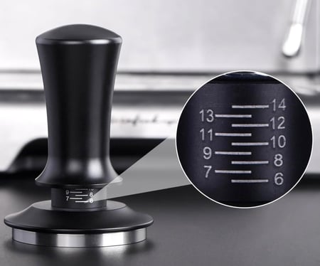 مكبس قهوة 58 مم بزنبرك وقاعدة ستانلس ستيل متوافق مع رانسيليو قاجيا و E61