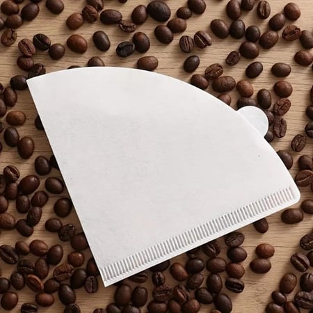 فلاتر ورقية V60 2-4 أكواب، 100 قطعة بيضاء، لتحضير القهوة