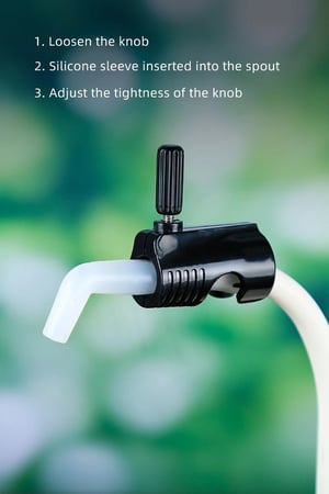 صمام تحكم بتدفق الماء لغلاية القهوة سيليكون للتقطير اليدوي