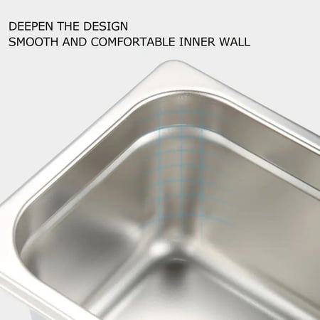 صندوق تفريغ بقايا القهوة ستانلس ستيل كبير مع قاعدة مانعة للانزلاق