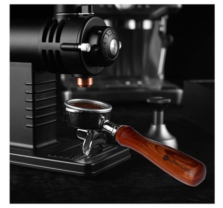 بورتافلتر 58 مم مزدوج الفوهة بمقبض خشب سيام لماكينات E61 وفلير 58 و ECM و روكيت