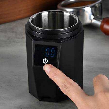 كوب وزن قهوة 2 في 1 مع ميزان 500 جم دقة 0.1 جم وشحن Type C معدني