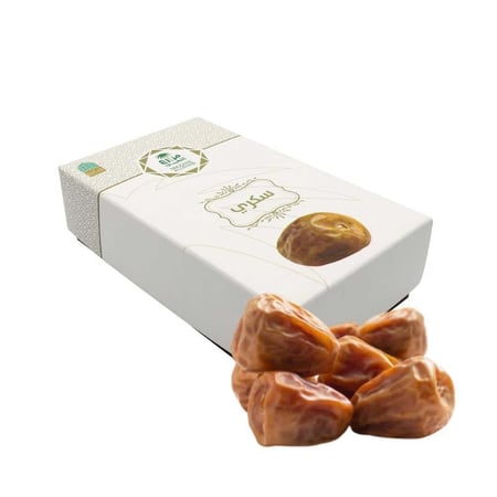 تمر سكري مفتل فاخر وزن 300 جرام