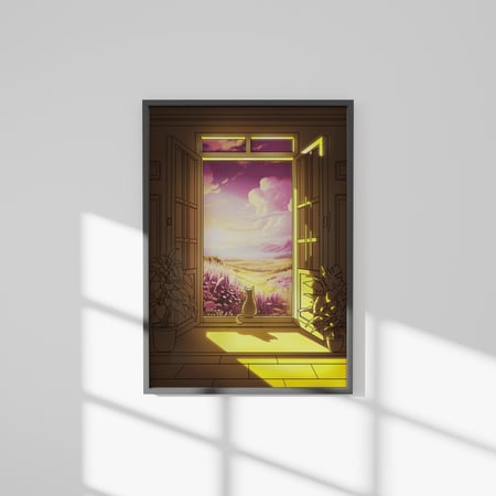 لوحة القطة يوشي المضيئة - The Cat Youchi