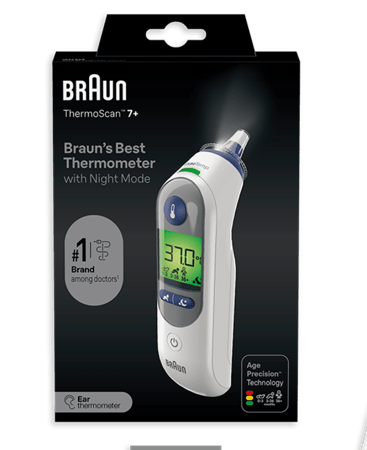 مقياس حرارة براون - أجهزه مقياس الحرارة - اجهزة طبية - هوم كير