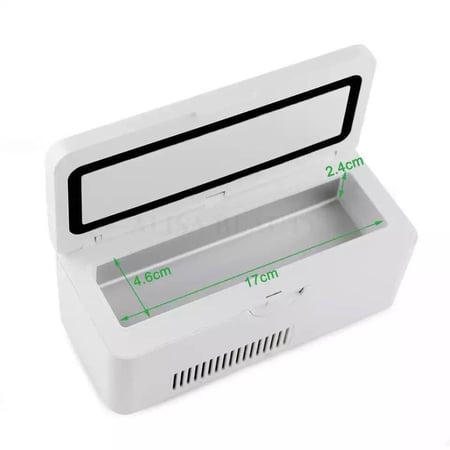 ثلاجة انسولين محمولة مع بطارية كهربائية