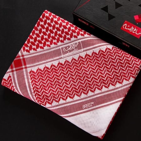 شماغ البسام بريز احمر DARK RED