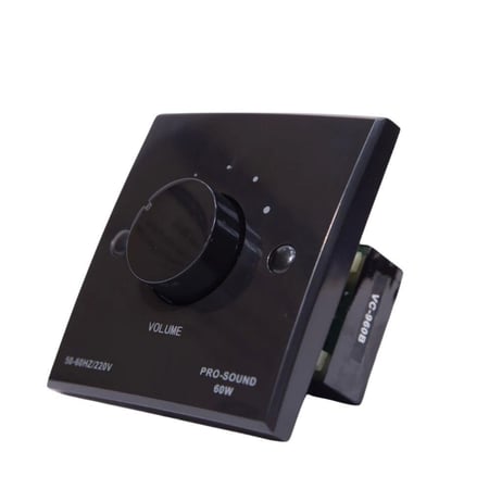 مفتاح فوليوم كنترول أسود قدرة 60 واط تصميم أنيق وصوت قوي VC-960B