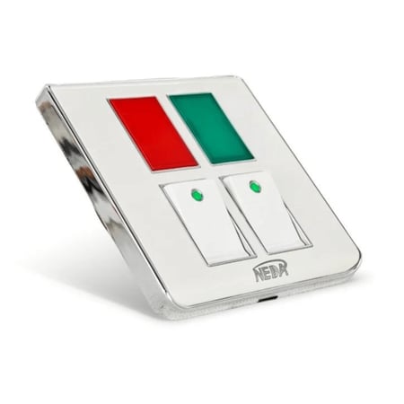 مفتاح طفاية احمر اخضر مزدوج مع إضاءة كهربائي عالي الجودة double switch