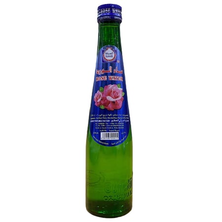 ماء ورد زجاجه خضراء