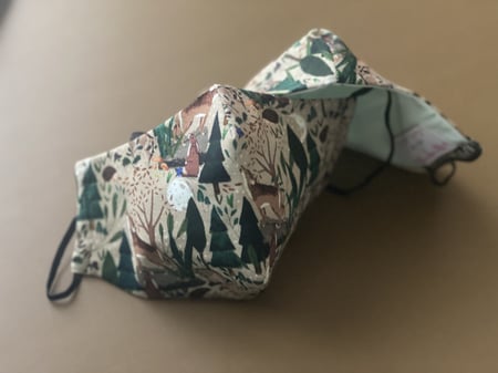 كمامة قماشية غزال وغابة #97