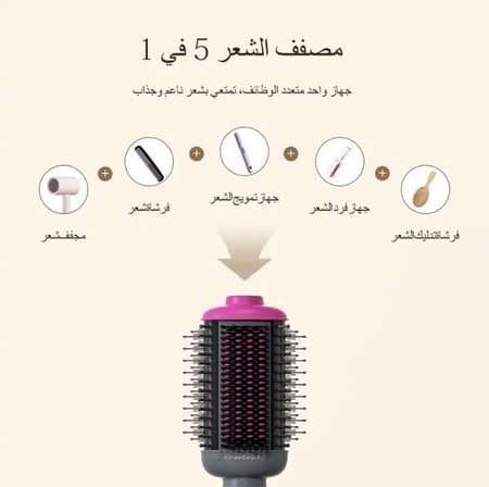 جديد فرشاة الشعر بتقنية الاشعاع المنخفض والأيونات السالبة من Kinseibeauty