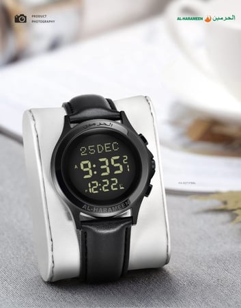 ساعة الحرمين موديل HA-6372 FBBL الرجالية قياس 41MM - جلد فاخر