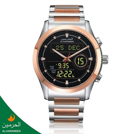 ساعة الفجر الظهر العصر المغرب HA6101 الحرمين ALHARAMEEN AZAN WATCHES