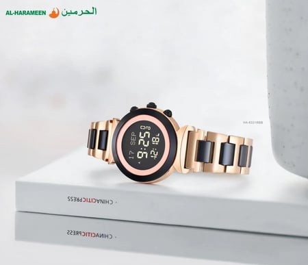 ساعة الحرمين الأنيقة HA-6331 RBB نسائية
