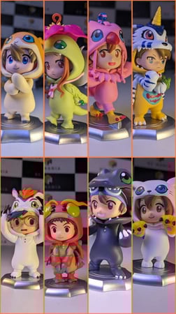 أبطال الديجيتال المجموعة كاملة ( 8 شخصيات)