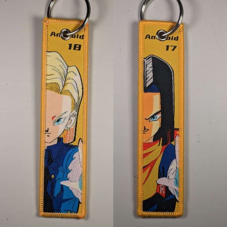 ميدالية اندرويد 18,17 من دراغون بول ، صورة مختلفة لكل وجه.