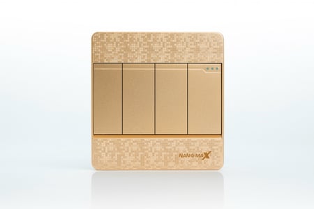 مفتاح رباعي ذهبي كاروهات