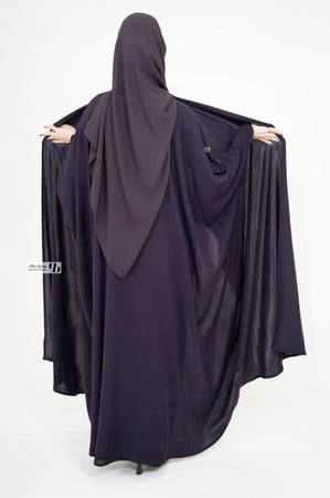عباية بشت ملون لون بنفسجي BB329