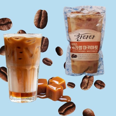 قهوة كراميل مكياتو الكوريه