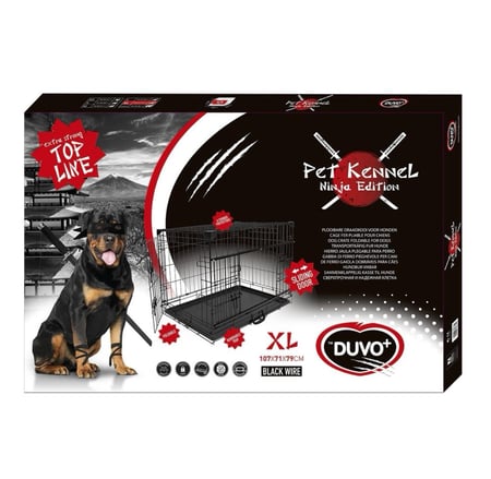 ديوفو قفص للكلاب مع بابين مقاس XL