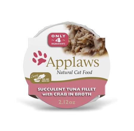 ابلاوز طعام رطب فيليه سمك التونة مع السلطعون للقطط 60غ