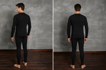 بجامة حرارية (ثيرمال) رجالية فاخرة DOREANSE بخامة VILOFT مقاسات كبيرة