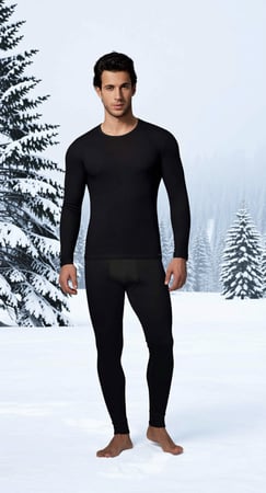 بجامة حرارية (ثيرمال) رجالية فاخرة DOREANSE بخامة VILOFT متعددة الألوان