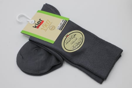 جوراب رجالي طويل للحساسية والسكري 37-40 kler socks