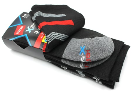 هينز طقم جواريب طويل رجالي ثلاث أزواج Hanes