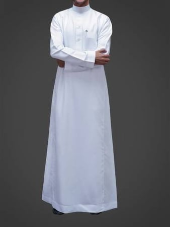 الدفه ثوب أطفال جاهز صيفي أبيض