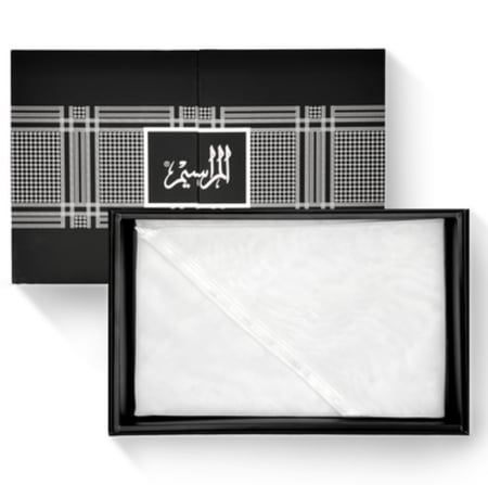 غترة المراسيم جاكار سويسري – قطن فاخر 100% بتصميم راقٍ وانسيابية مميزة