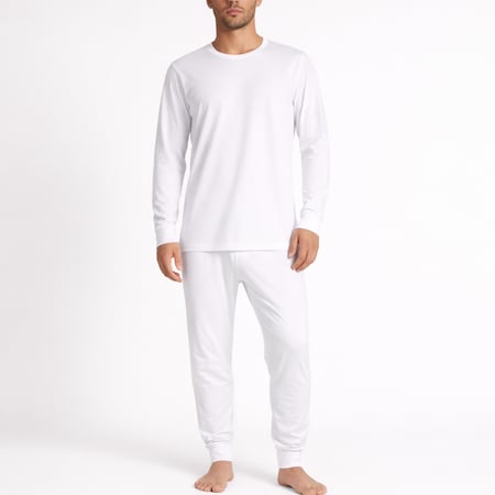 بيجامة كنج ميرلاند شتوية رجالية – أبيض