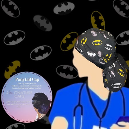 Surgical Cap Batman logo "قبعة جراحية"