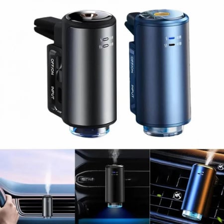 معطر سيارة الكتروني مع ثلاث عطور فواحة