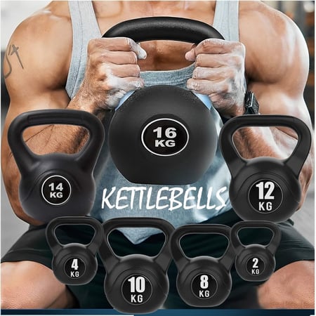 اداة تمرين كيتل بيل للياقة البدنية من كيتل بيرس، للاستخدام في التدريب الشامل للتدريب الاساسي للقوة للرجال والنساء، مقبض غير قابل للانزلاق سهل الامساك