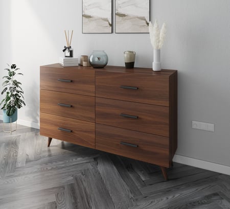 كونسول تخزين لون بني بأرجل