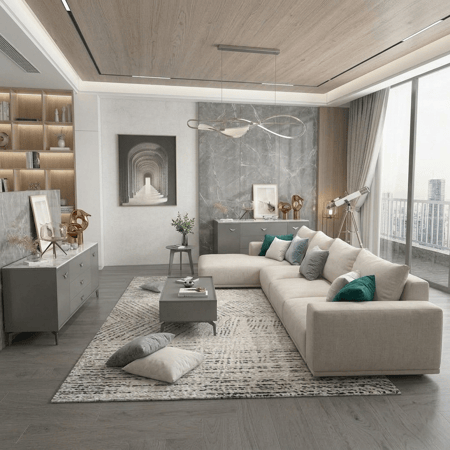 طقم كنب زاوية  من ياقوتة