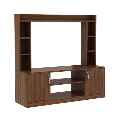 طاولة تلفزيون مرتفعه لون بني من ياقوتة