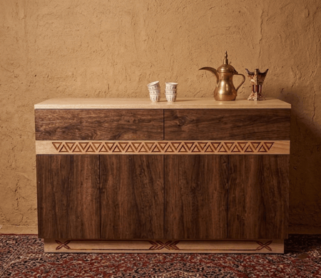 ركن قهوة بتصميم تراثي من ياقوتة