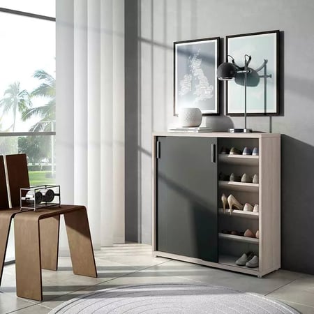 خزانة أحذية بدرفات سحاب من ياقوتة