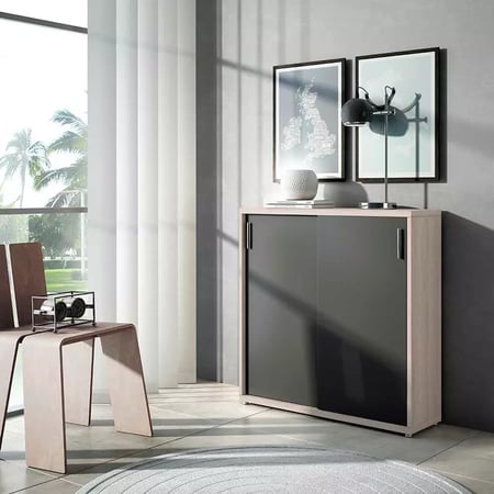 خزانة أحذية بدرفات سحاب من ياقوتة