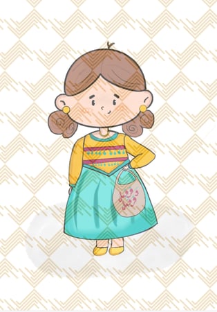 رسمة بنت قرقيعان(لولو) تيفاني